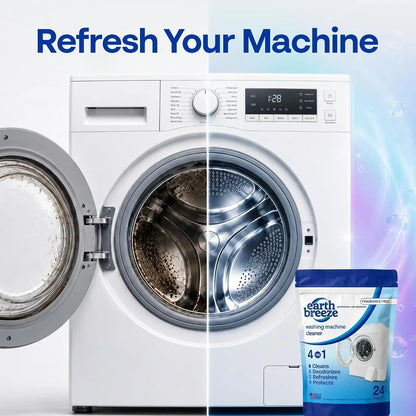 Earth Breeze Washing Machine Cleaner Tablets Fragrance-Free 1 Year Supply