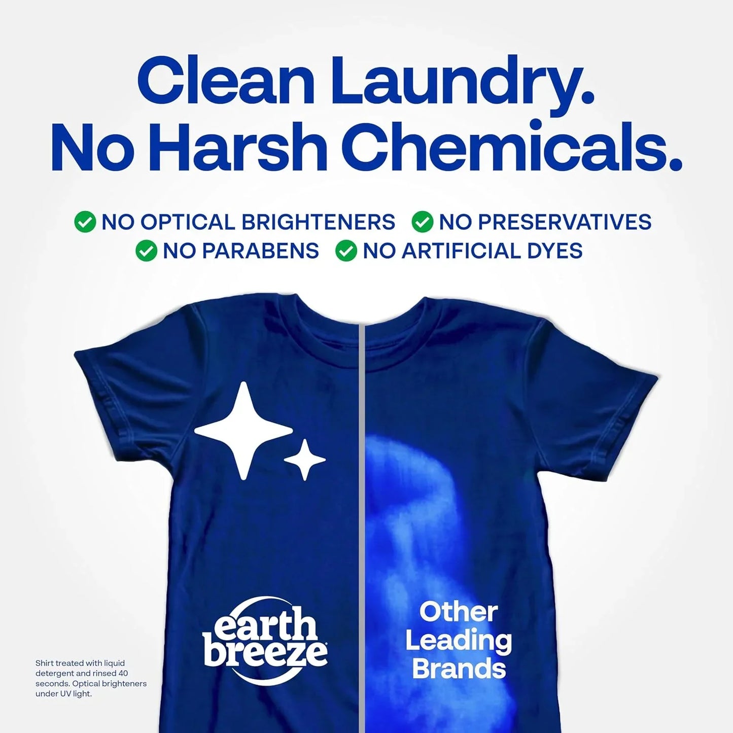 Earth Breeze Laundry Detergent Sheets Calming Lavender 60 Loads (Fragrance Free)