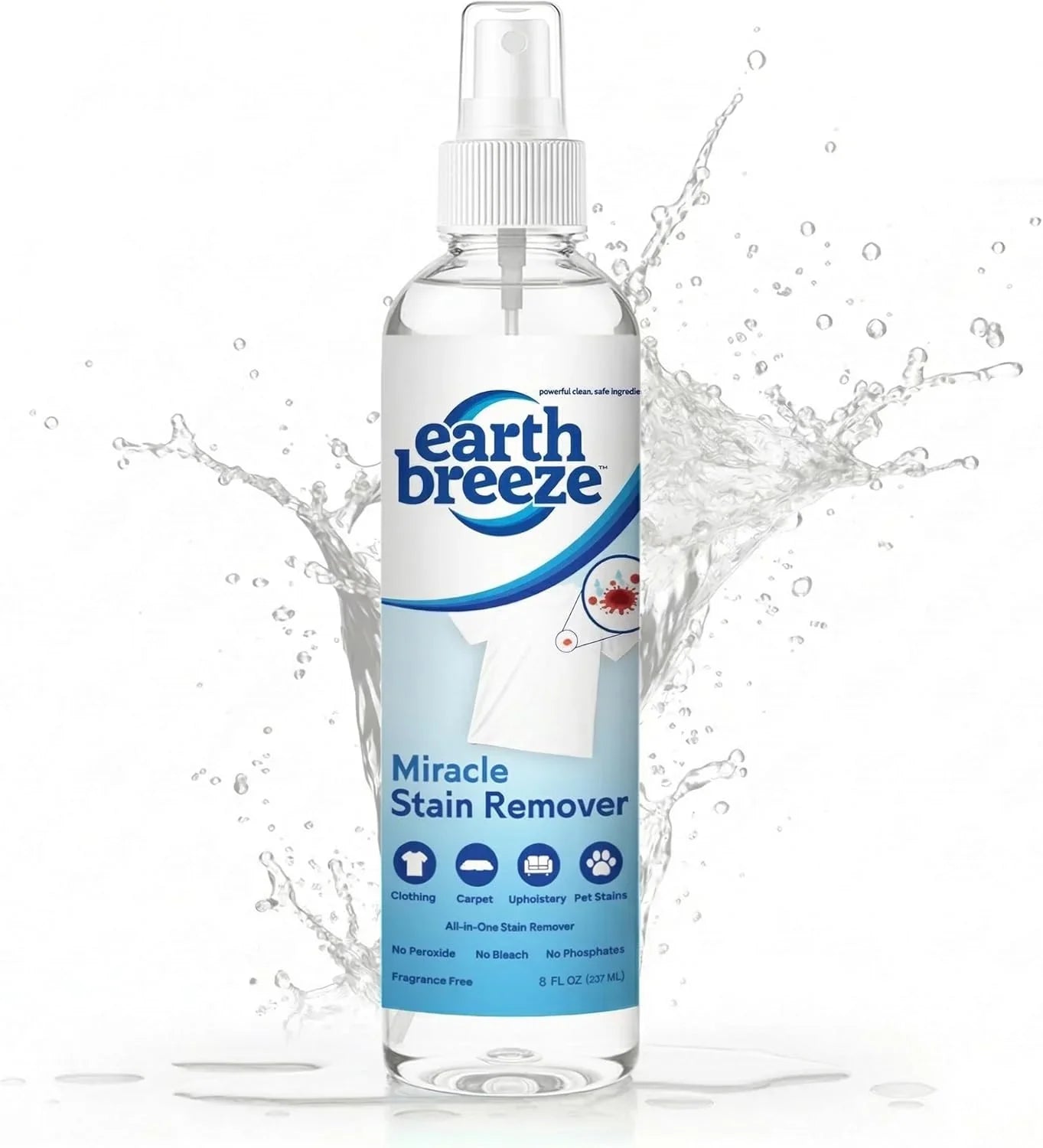 Earth Breeze Miracle Stain Remover Spray 8fl oz.