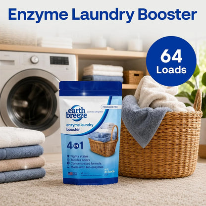 Earth Breeze Enzyme Laundry Booster Powder 2lbs (64 Loads)
