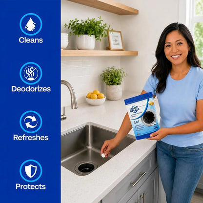 Earth Breeze Garbage Disposal Cleaner Tablets 4-in-1 Citrus Scented